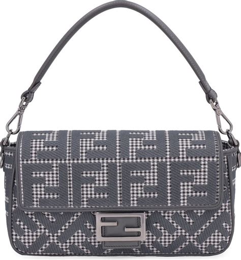 fendi baguette ff embroidered shoulder bag|Fendi detachable shoulder handbags.